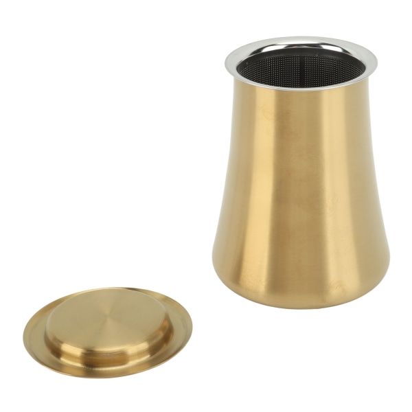 Kaffe Sifter Cup Kaffe Grind Sieve Fint Mesh Kaffe Pulver Sieve Cup 304 Rostfritt Stål Kaffe Tillverkning Tillbehör för Hem Guld