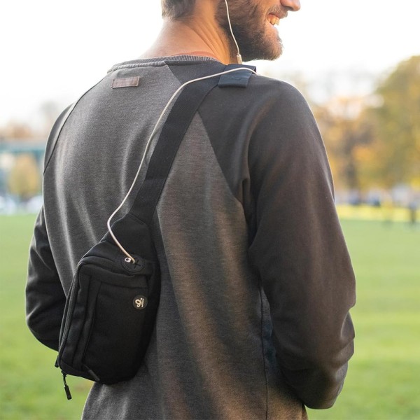 Bæltetaske til mænd og kvinder: Vandtæt unisex lille sportsbæltetaske med forlænget bælte til vandreture, cykling, gåture, storbyferier