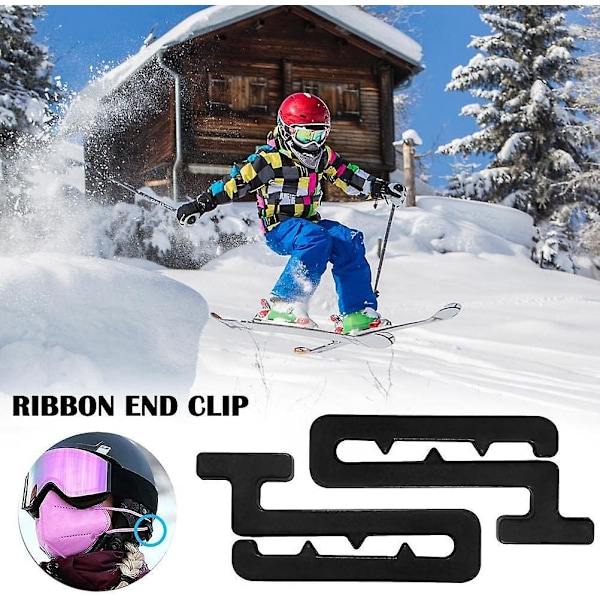 Skihjelm maske krog, bag øre hud, hjelmclips, skihjelmclips - 4 STK