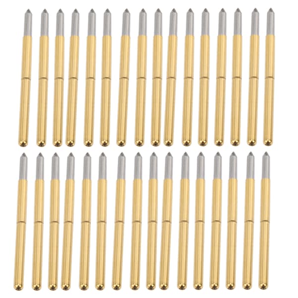 100 st P125‑B Testprob 2,0 mm Fjäder Test Detektionsprob Stift Mässing Pogo Stift