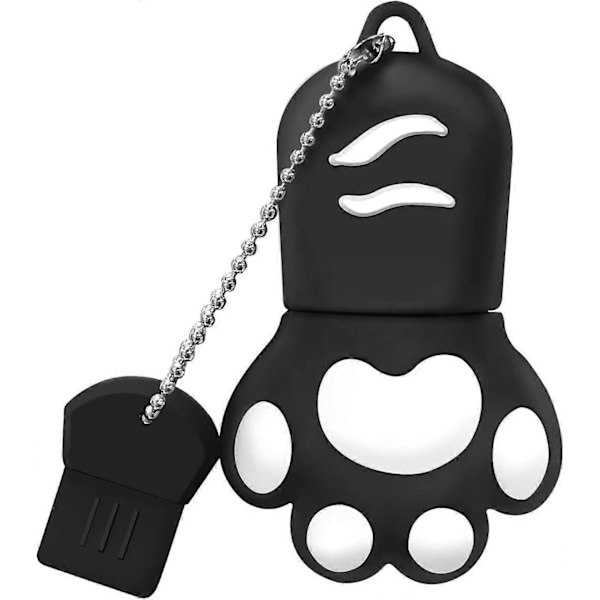 USB Flash Drive 128 GB, USB 2.0 Flash Drive, 128 GB Bærbar USB Stick USB Flash Drive Ekstern Lagring Hukommelse til Computere Fjernsyn Bil Sort
