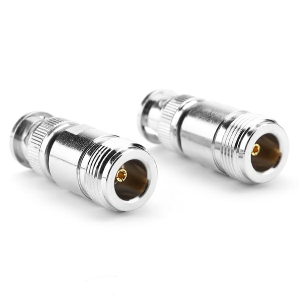 2 stk Type N Hunn til BNC Hann RF-kontakt Koaksial Adapter Testkonverter