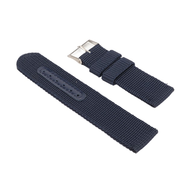 Blå Quick Release watch Mjuk nylon canvas watch för män kvinnor 22mm
