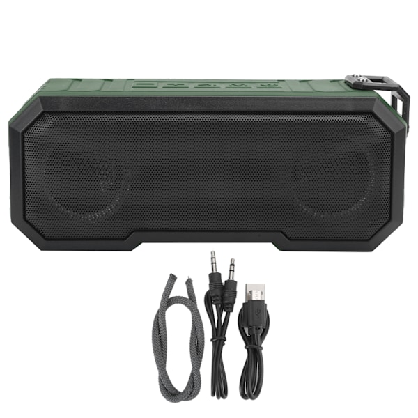 X8 True Wireless Bluetooth 5.0 -kaiutin IPX7 vedenpitävä valaistu ulko subwoofer Vihreä