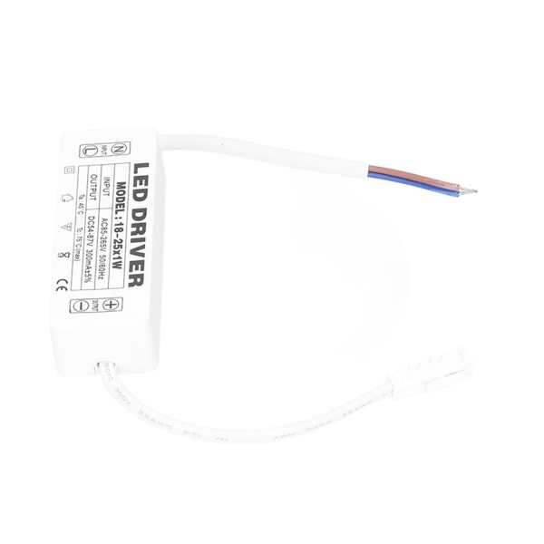 18‑25X1W LED Driver Konstant Strøm 300mA inngang AC85‑265V Utgang 54‑87VDC LED Driver Transformator