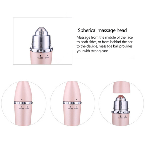 3D Roller Ansiktsmassageapparat 3 i 1 Ansiktslyftande Kroppsbantning Åtstramande Hudmassageapparat Bärbar skönhetsrulle