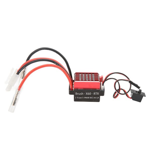 RC 60A Børstet ESC 6V 2A Elektrisk Hastighedsregulator til Traxxas til HSP til Redcat 1/10 RC Biler