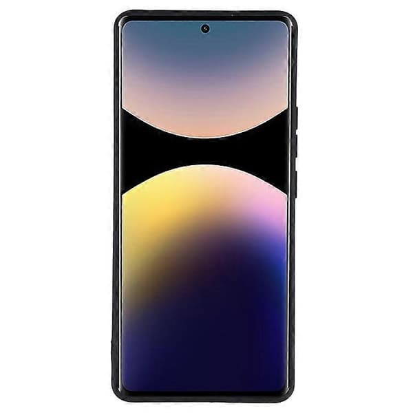 Bulk Buy Compatible with Xiaomi Redmi Note 14 Pro 5G Case Straight Edges Soft TPU Matte Phone Back Cover Black
