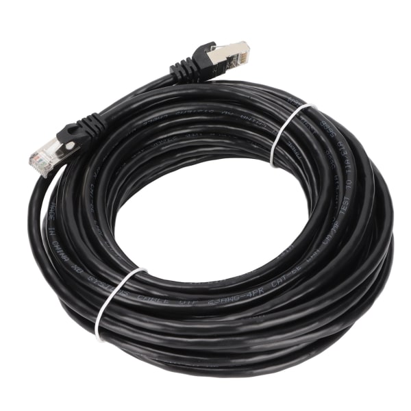 Cat 6 Ethernet-kabel EMI-beskyttelse Lavt returtab 10 Gbps højhastigheds RJ 45-stik internetledning til pc 10 meter