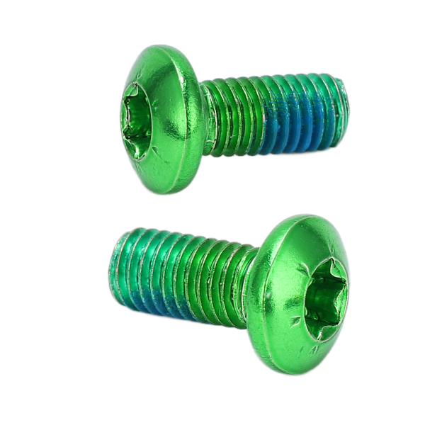 12 st M5x11,5 mm Cykelskivbroms Rotorbultar Skruvar Legering Skivrotor Skruvar för Mountainbike Grön, 12 st/set