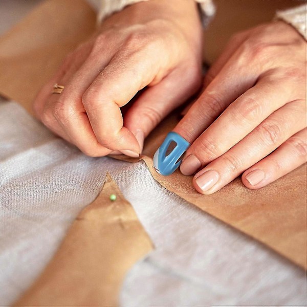 2025 Nya 2-pack Silikon Fingerborgar för Sömnad, Stor & Medium Fingerborg för Sömnad Quiltning Broderi DIY Hantverk, Säker Bekväm