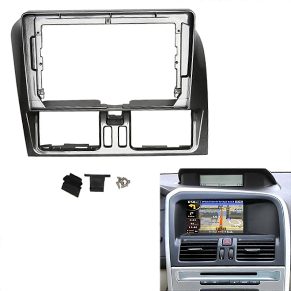 2 Din Bilradio Fascia för XC60 13-17 DVD Stereo Ramplatta