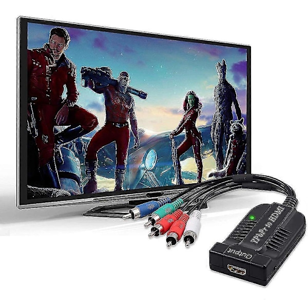 2025 Uusi komponentti HDMI-muunnin tukee 1080P uros YPBPR - HDMI-adapteriin R/L - HDMI 5RCA - HDMI