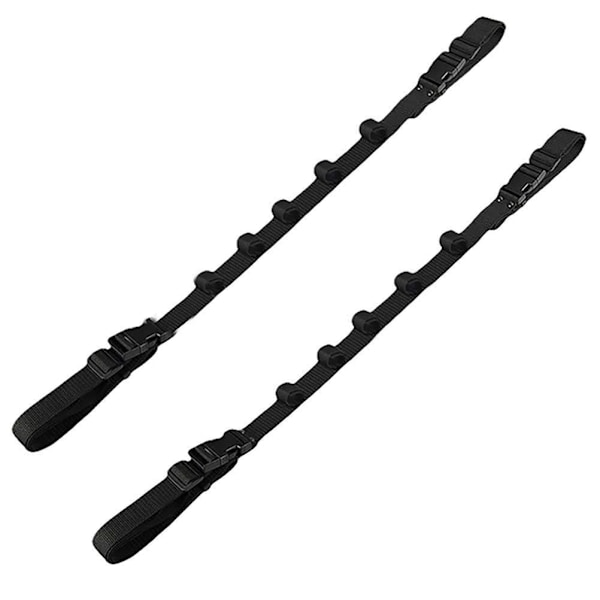 2 stk Bil Fiske Stang Feste Stropper Justerbar Slitasjefri Fiske Stang Holder Belte