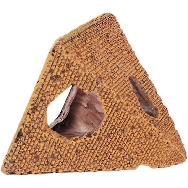 9.2*9*10.2 Ægyptisk Pyramide Resin Akvarium Ornament Til Fisk Rejer Habitat Akvarium Landskabsdekoration Størrelse