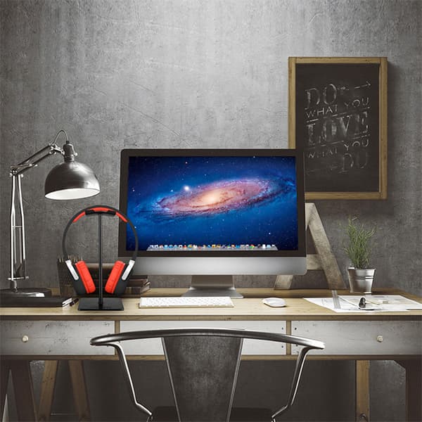 Headsetholder Robust Desktop Aluminium Hovedtelefonstativ Holder Skrivebordsdisplayholder Bøjle