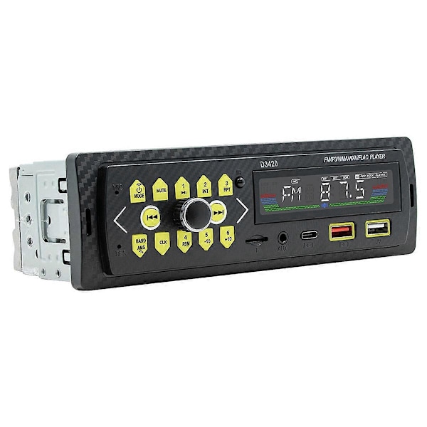 Auton MP3-soitin Bluetooth Handsfree USB-kortti Häviötön äänenlaatu