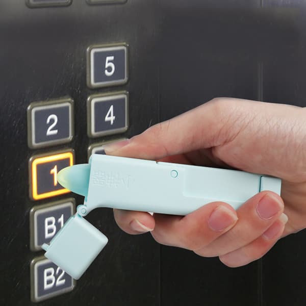 Sikkerhedspresse Elevatorværktøj Plastik Bærbart Berøringsfrit Åbningsværktøj (Blå (æske))