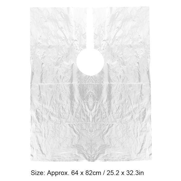 50 st Engångsvattentät hårklippning Färgning Cape Frisörklänning Förkläde 64 x 82cm