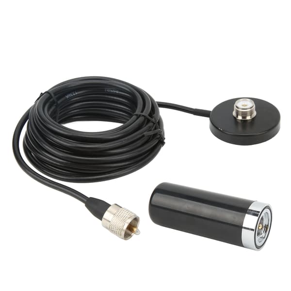 Bilradioantenne 136 til 174Mhz 400 til 480Mhz Dual Band Antenne Sort M Han Feeder Interface