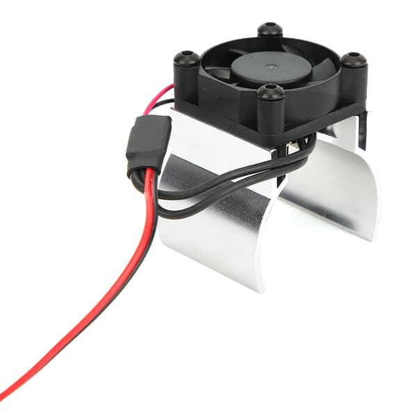 Motor Køleplade Køleventilator 1/10 RC Bilmodel Tilbehør Passer til Traxxas TRX-4 Sølv