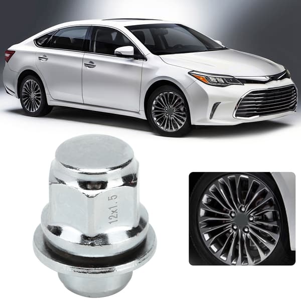 Silver Stål Bil Fälg Däck Muttrar Passar för Toyota Camry 2001-2016