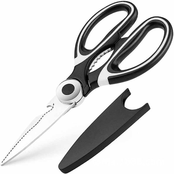 Premium Köksax i Rostfritt Stål - Ultrascharpa, Tunga, Multifunktionella Saxar för Kyckling, Fjäderfä, Fisk, Kött, Grönsaker, Örter