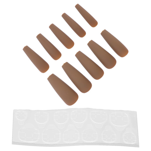 10 st Press On Nails Kista Fake Nails Tips Extra Lång Kista Glänsande Falska konstgjorda naglar Manikyrdekoration för kvinnorN5355-04