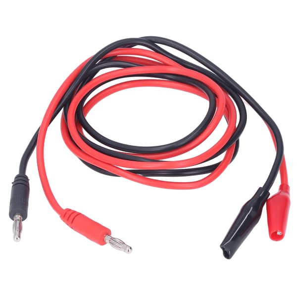 Krokodilleklemme Testledninger Bananplugg Multimeter Elektronisk Strømtester 2000V 20A 41in 104cm