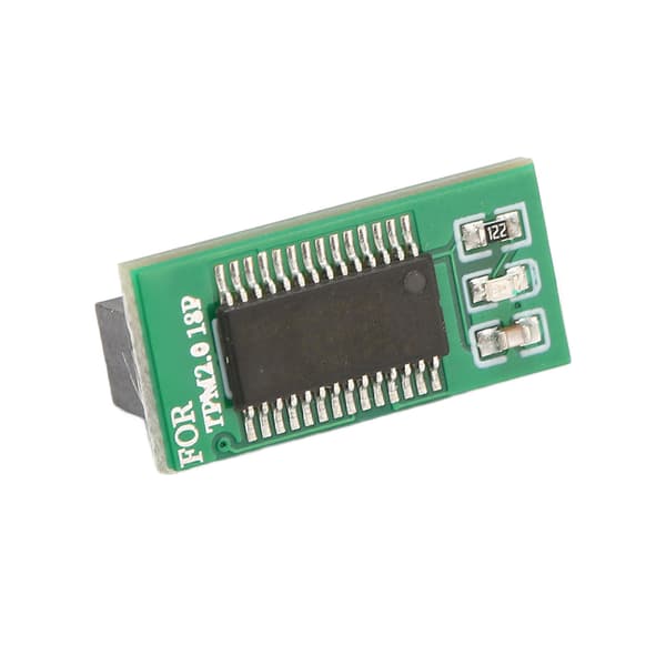 TPM 2.0 Modul PCB Material LPC Interface TPM 2.0 Krypteringssikkerhedsmodul til kontor, forretning, hjem til Asrock 18Pin