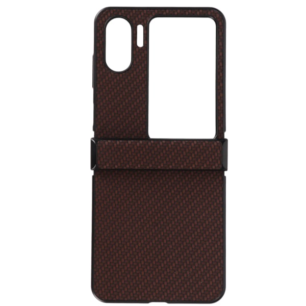 Phone case för OPPO Find N2 Flip Carbon Fiber Texture Fold Mobiltelefon Case Brun