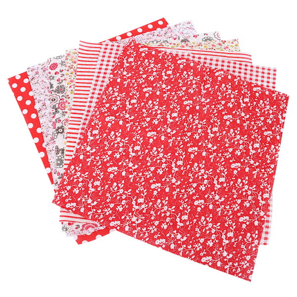 7 st / set 100% bomull Batiks syhantverkstyg för DIY plånbok kuddfodral (S)