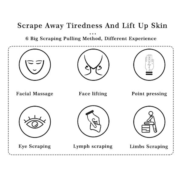 Gua Sha skrapa massageverktyg Gua Sha bräda skrapa verktyg för ansikte och kropp