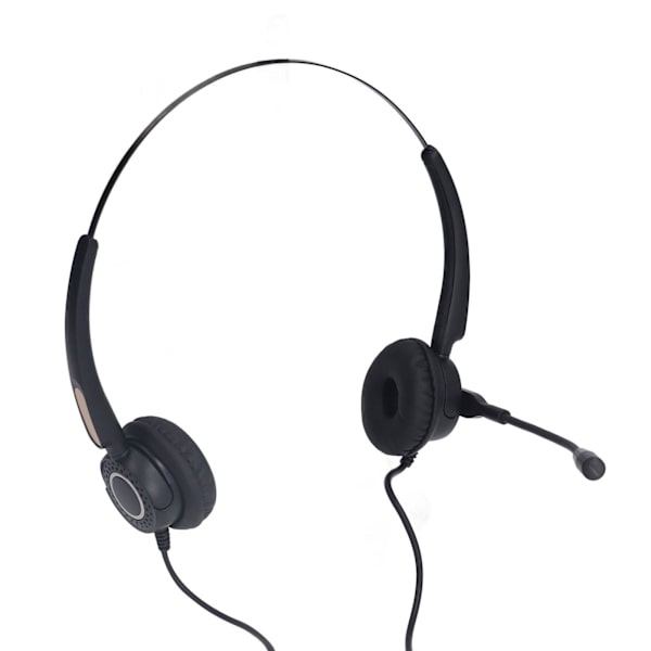Kablet telefon headset med støyreduksjon, ergonomisk justerbar volumkontroll, USB-datamaskin headset for online klasser
