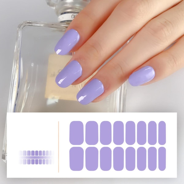 Hela Naglar - Färgade Gelé-Nagellacks Wraps