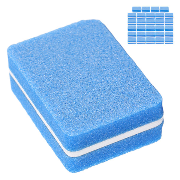 30 st Nail Buffer Block Professionell Salong Mini Bärbar Nail Buffing Sanding Block ManikyrverktygBlå