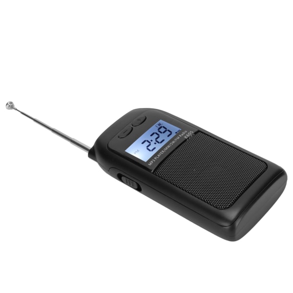 Digital Radio Multifunksjon FM MW SW Full Band støtter MP3-avspillingsformat Lommeradio for jogging og trening