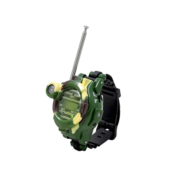 Barn Walkie Talkie Multifunktionell Walky Talky Klocka med Ficklampa Barn Utomhusspel Intercom Leksakspresenter för Pojkar Flickor