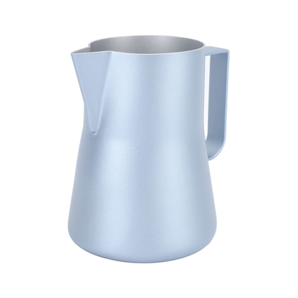 550 ml mjölkskummare i rostfritt stål 304 med spetsmunstycke, mjölkskummare, kaffebryggningstillbehör, blå