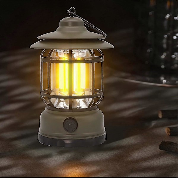 Campinglampe Specialteltlampe Cob Genopladelig Håndholdt Lampe Husholdnings Retro Hestelanterne ZD B2 EE