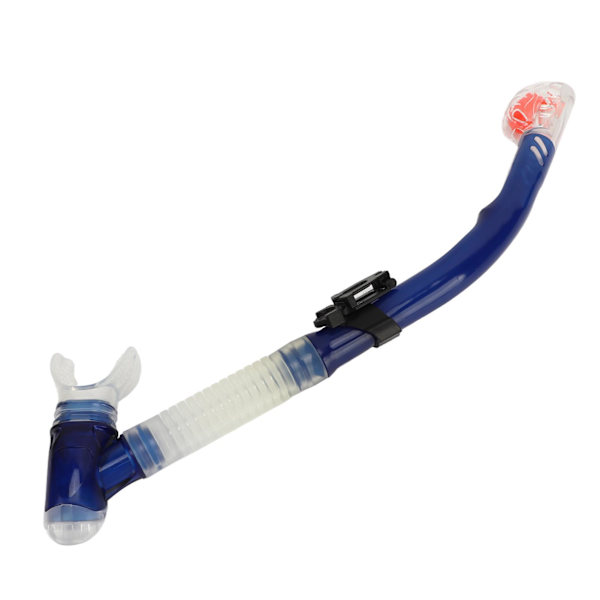 Tør snorkelrør PVC silikone let vejrtrækning letvægts svømning snorkelrør til dykning entusiast blå