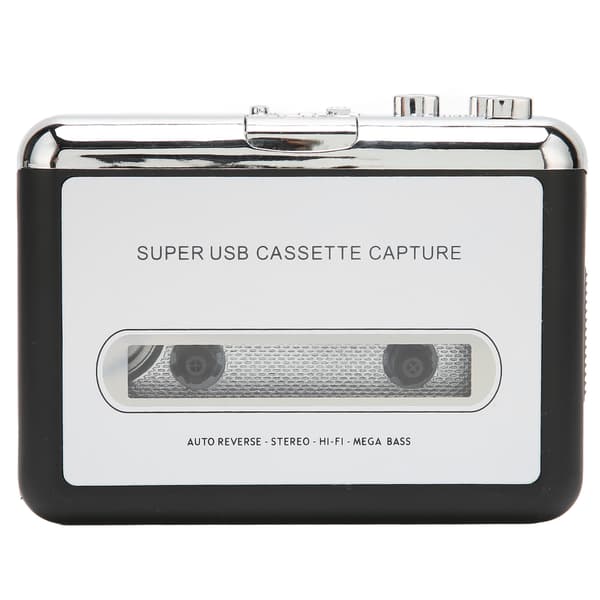 Kassettspiller Bærbar Multifunksjonell MP3 CD-konverter USB Auto Reverse Lyd Musikk Kassettspiller for Laptoper og PCer