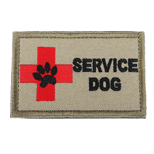 8 x SERVICEHUND Broderi Mærke Sy-på Armbånd Applikation Badge Udendørs--
