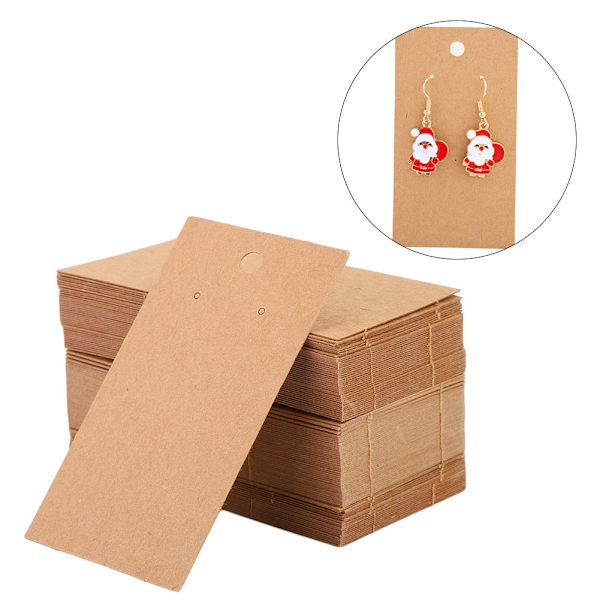 100 kpl 5 x 9 cm tee-se-itse käsityöt korut korvakorut korvanapit Riippuva näyttö ripustuskortit