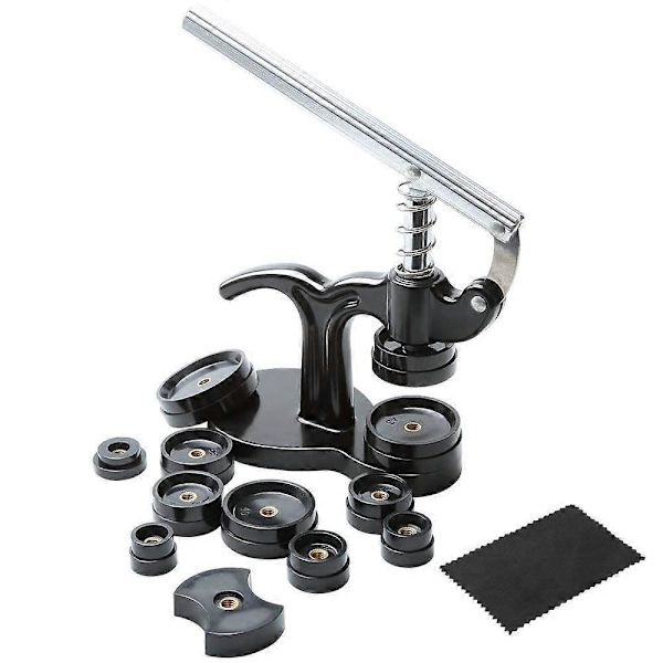 14st Klockpress Set, 18mm Till 50mm Klockboett Stängare, Kit (Svart)