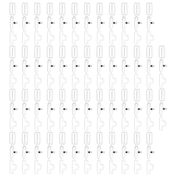 50 set justerbara klämmor set mässing 8‑formade bergsformade spännen för slips eller ryggsäck