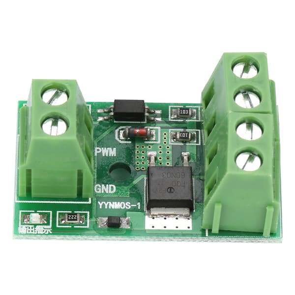 MOS FET Driver Modul Høy Effekt PWM Bryter Kontrollkort 3-20V til 3.7-27VDC 10A