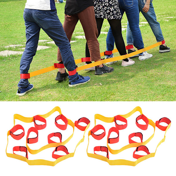 1 par utomhussportutrustning Flerspelarben med fast bälte Teamwork Game Interactive Toys8 personers bälte