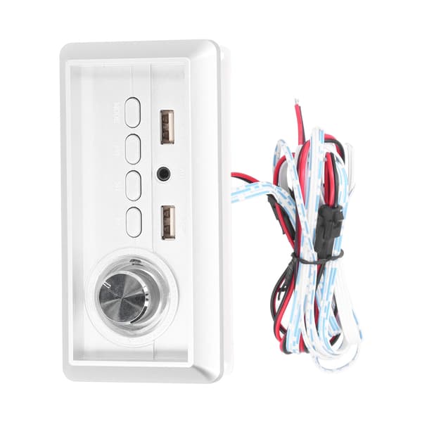 Effektforstærkerafspiller 5V 5W+5W Bluetooth 5.0 MP3-lydpanelafspiller med AUX-indgang