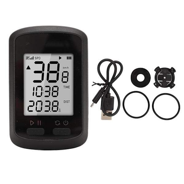 GPS cykelcomputer trådløs cykelcomputer cykel speedometer kilometertæller til mountainbike